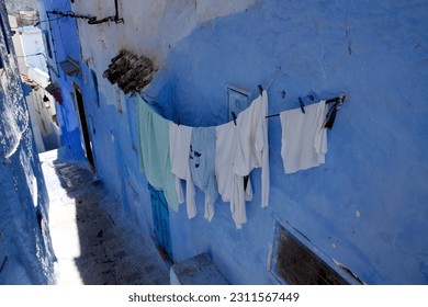 Pictures I took in the blue city, Chefchaouen, Morocco - Shutterstock ID 2311567449