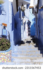 Pictures I took in the blue city, Chefchaouen, Morocco - Shutterstock ID 2311567453