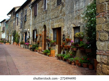 Picturesque Alleyway In Sovana, Italy