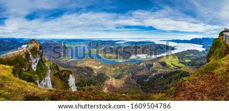 Similar – Image, Stock Photo Landscape in the Salzkammergut