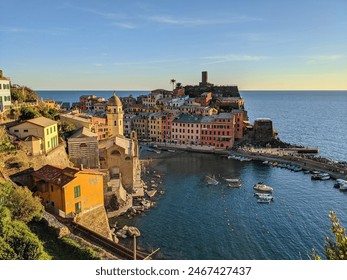Picturesque Cinque Terre, featuring iconic cliffside views and charming colorful houses. - Powered by Shutterstock