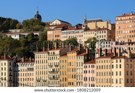 The picturesque district on the hill of La Croix Rousse, on the banks of the Saône in Lyon.