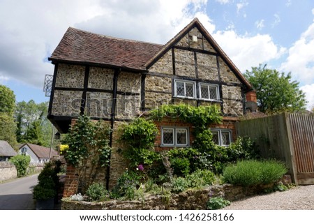 Picturesque English Country Cottage in Shere, Guildford, England, UK