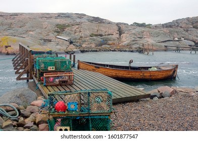 Picturesque Fishing Village In Sweden.