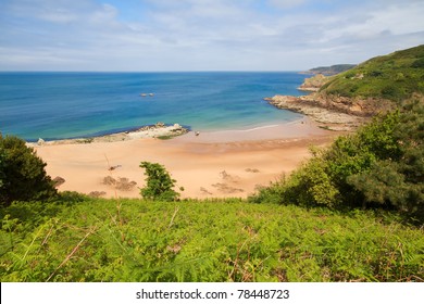 Picturesque Greve De Lecq Beach, Jersey, UK