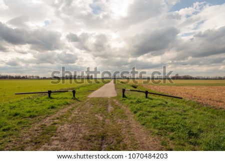 Similar – Endlos lange Strasse ins Gebirge von Pico, Azoren