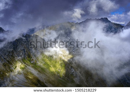 Similar – Panorama road Großglockner illuminated