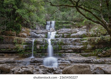 Picturesque Liffey Falls located in Liffey Falls State Reserve, Tasmania, Australia