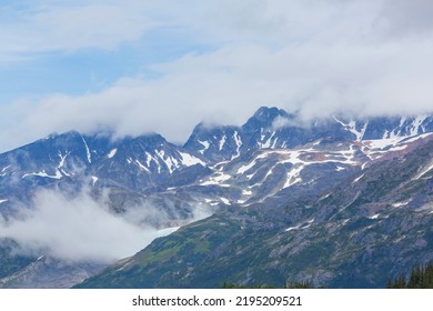 Picturesque Mountain View In The Canadian Rockies In Summer Season