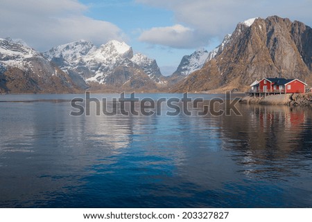 Similar – Image, Stock Photo Waterfront with small fishing boats in Spain Cadiz