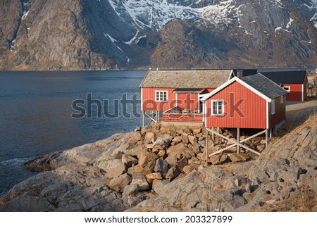 Similar – Image, Stock Photo Small fishing hut