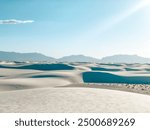 Picturesque view of White Sands National Park in New Mexico