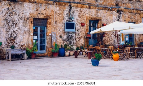 The picturesque village of Marzamemi, in the province of Syracuse, Sicily. Square of Marzamemi, a small fishing village, Siracusa province, Sicily, italy, Europe. 