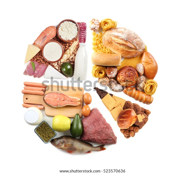 pie-chart-of-food-products-on-white-background-healthy-eating-and-diet