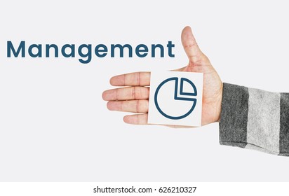 Pie Chart Strategy Performance Concept