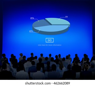 Pie Graph Analysis Statistics Report Concept