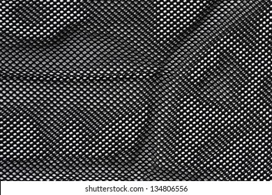 A Piece Of Black Mesh Fabric