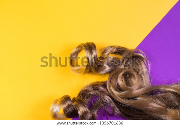 Piece Brown Hair Color Blond Long Stock Photo Edit Now 1056701636