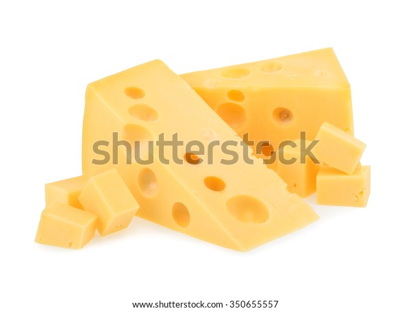 trozo de queso aislado