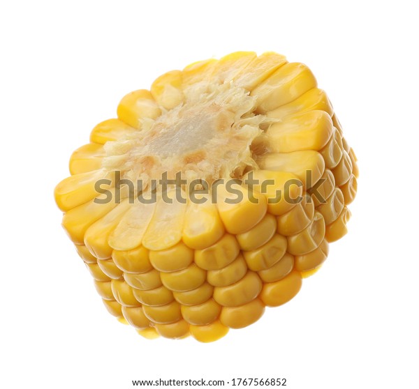 Piece Corn Cob Isolated On White Stock Photo 1767566852 Shutterstock