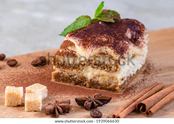  A\
piece of delicious tiramisu is the perfect breakfast or dessert.\
Star anise and cane sugar complete the\
composition
