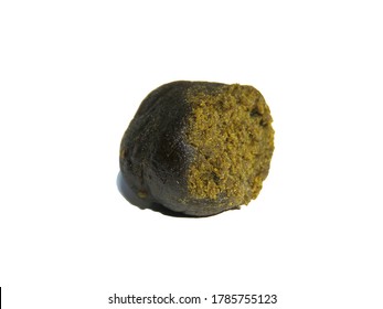 Piece Of Hashish, Hash, Resin Of The Cannabis, Isolated On White Background.