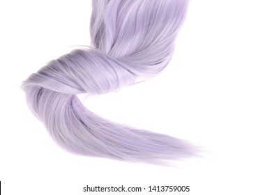 A Piece Of Mauve Color Hair With A Twist