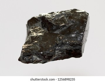 Piece natural specimen of Anthracite coal with a submetallic gold luster, the fewest impurities, and the highest calorific content of all types of coal 