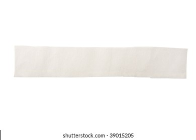 Piece of newspaper isolated on white background with clipping path