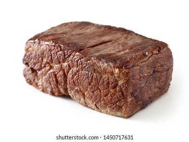 Piece Of Prepared Beef Wagyu Steak Meat Isolated On White Background