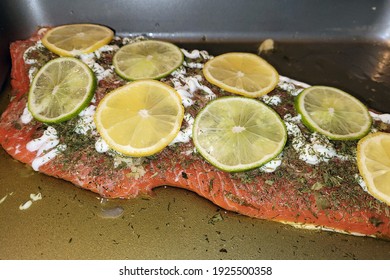 Piece Of Sockeye Salmon  Before Cooking
