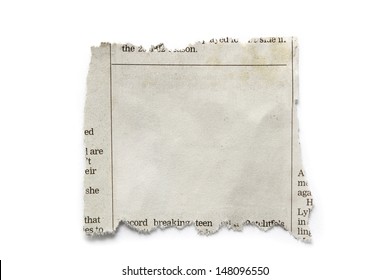 Piece of torn paper isolated on plain background. Copy space - Shutterstock ID 148096550