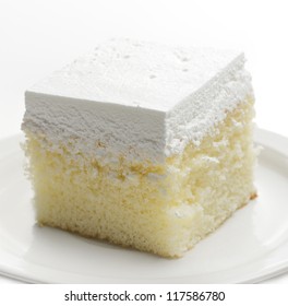 Piece Of Vanilla Cake ,Close Up