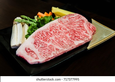 Piece Of Wagyu Beef Striploin Steak