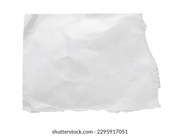 piece of white paper tear isolated on white background - Shutterstock ID 2295917051
