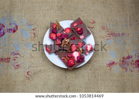 Similar – Image, Stock Photo Wild berries smoothie bowls