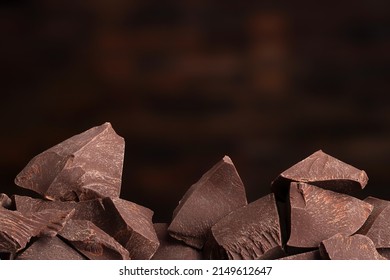 pieces of dark chocolate and candy, dessert food - Shutterstock ID 2149612647