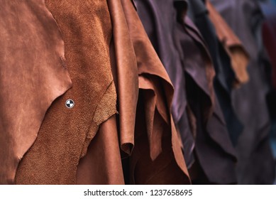 Pieces Of Leather For The Production Of Furniture