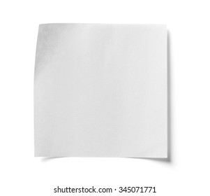 Pieces Of Paper On White Background, Isolated