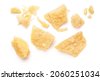parmesan cheese isolated white