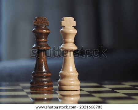 Pieces positioned on the chessboard