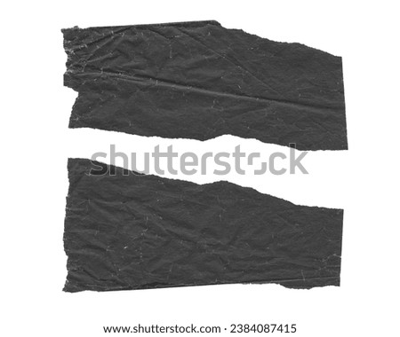 Pieces of torn dirty black paper. Grunge paper texture for text.  