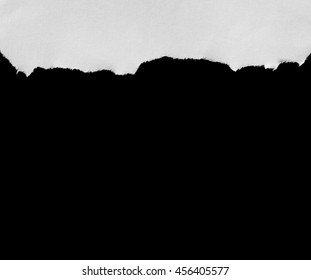 Pieces Torn Paper Black Background Stock Photo (Edit Now) 456405577