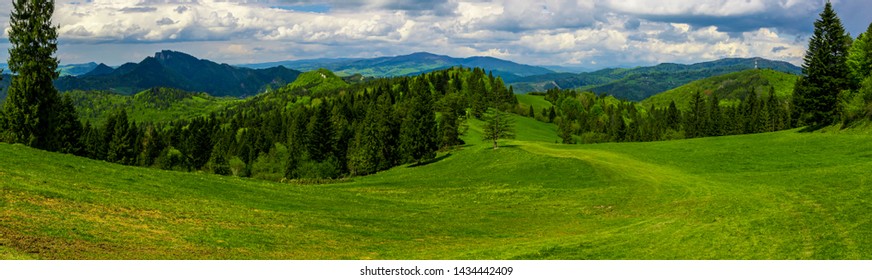 Pieniny Panorama View Landscape Szczawnica