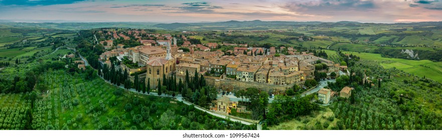 Pienza Aerial View 