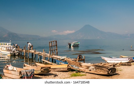 Pier At Atitlan Lake