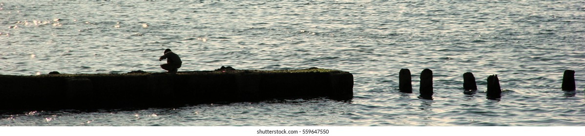 Pier and a boy