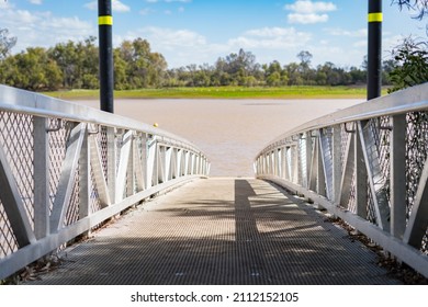 Pier At The Chinchilla Weir, Queensland, Australia