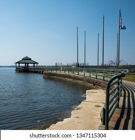 A Pier At Cypress Bend State Park On Toledo Bend Reservoir, Sabine Parish, Louisiana.