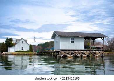 Pier And Dock On Lake Norman North Carolina 